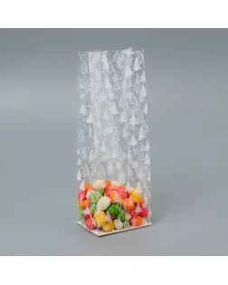 Пакет подарочный новогодний с жёстким дном 6 х 8 х 23 см арт. СМЛ-240993-1-СМЛ0010532888