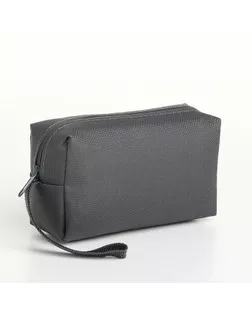 Косметичка дорожная на молнии, с ручкой, цвет серый арт. СМЛ-241012-2-СМЛ0010534204