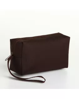 Косметичка дорожная на молнии, с ручкой, цвет коричневый арт. СМЛ-241012-3-СМЛ0010534205