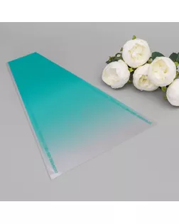 Пакет конус для цветов, "Переход",  29+10х45 см, зелёный арт. СМЛ-241344-1-СМЛ0010547156