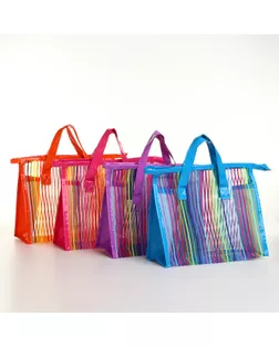 Косметичка на молнии, с ручками, цвет МИКС арт. СМЛ-241795-1-СМЛ0010602888