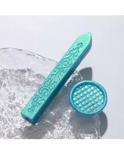 Сургуч для печати стержень "Бирюза" перламутр 1,1х1,1х9 см арт. СМЛ-242046-1-СМЛ0010629465