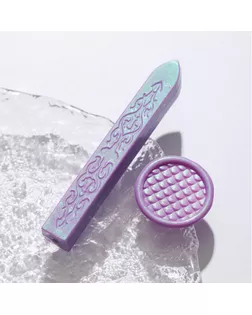 Сургуч для печати стержень "Розово-фиолетовый" перламутр 1,1х1,1х9 см арт. СМЛ-242057-1-СМЛ0010629477