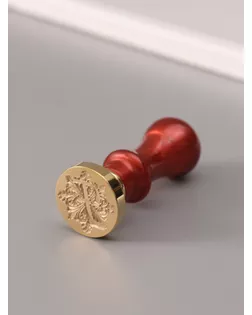 Печать для сургуча с пластиковой ручкой "Буква F на вензеле" 2,5х2,5х6,3 см арт. СМЛ-272623-1-СМЛ0010636989