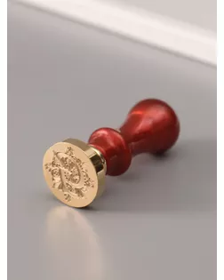 Печать для сургуча с пластиковой ручкой "Буква G на вензеле" 2,5х2,5х6,3 см арт. СМЛ-272624-1-СМЛ0010636991