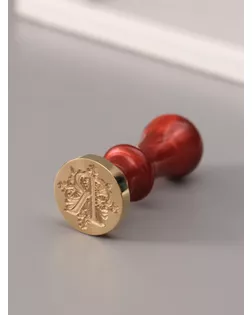 Печать для сургуча с пластиковой ручкой "Буква R на вензеле" 2,5х2,5х6,5 см арт. СМЛ-272635-1-СМЛ0010637003