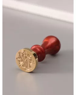 Печать для сургуча с пластиковой ручкой "Буква V на вензеле" 2,5х2,5х6,3 см арт. СМЛ-272639-1-СМЛ0010637007