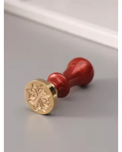 Печать для сургуча с пластиковой ручкой "Буква X на вензеле" 2,5х2,5х6,3 см арт. СМЛ-272641-1-СМЛ0010637009