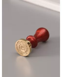 Печать для сургуча с пластиковой ручкой "Венок с буквой C" 2,5х2,5х6,3 см арт. СМЛ-272653-1-СМЛ0010637024