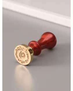 Печать для сургуча с пластиковой ручкой "Венок с буквой O" 2,5х2,5х6,3 см арт. СМЛ-272665-1-СМЛ0010637037