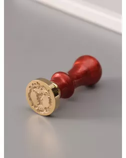 Печать для сургуча с пластиковой ручкой "Венок с буквой Y" 2,5х2,5х6,3 см арт. СМЛ-272675-1-СМЛ0010637048