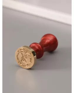 Печать для сургуча с пластиковой ручкой "Венок с буквой Z" 2,5х2,5х6,3 см арт. СМЛ-272676-1-СМЛ0010637049