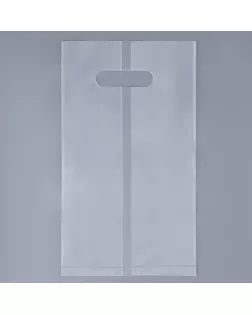 Пакет квадратный полиэтиленовый с вырубной ручкой, упаковка, прозрачный, 30х43+28см ± 5% 60 мкм арт. СМЛ-242291-1-СМЛ0010638993