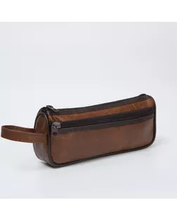 Косметичка дор Одноцвет, 20,5*4,5*9, отд на молн, н/карм, коричневый арт. СМЛ-264527-1-СМЛ0010650891