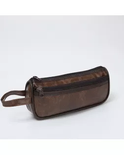 Косметичка дор Одноцвет, 20,5*4,5*9, отд на молн, н/карм, кофейный арт. СМЛ-264529-1-СМЛ0010650893