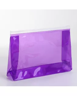 Косметичка с застёжкой зип-лок, цвет фиолетовый арт. СМЛ-242622-2-СМЛ0010653526