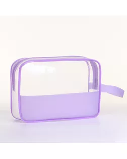 Косметичка на молнии, с ручкой, цвет сиреневый арт. СМЛ-242630-2-СМЛ0010653564