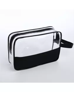 Косметичка на молнии, с ручкой, цвет чёрный арт. СМЛ-242630-4-СМЛ0010653566