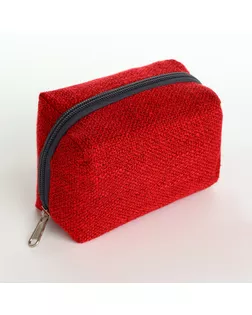 Косметичка на молнии, цвет красный арт. СМЛ-242701-1-СМЛ0010658533