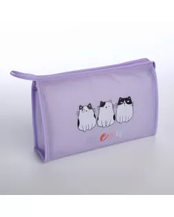 Косметичка на молнии, цвет сиреневый арт. СМЛ-242714-3-СМЛ0010658651