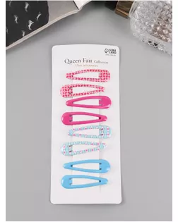 Невидимка для волос "Флора" (набор 8 шт) весна, 5 см, микс арт. СМЛ-269910-1-СМЛ0010679928