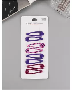 Невидимка для волос "Флора" (набор 8 шт) геометрия, 5 см, микс арт. СМЛ-269911-1-СМЛ0010679929