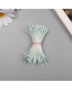 Тычинки для искусственных цветов глянец "Рисинки" серо-голубой набор 360 шт длина 6 см арт. СМЛ-243440-1-СМЛ0010705228