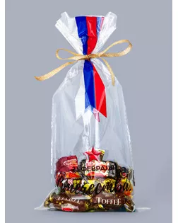 Пакет фасовочный БОПП, "Звезда с ленточкой" 15*30 см арт. СМЛ-270134-1-СМЛ0010707212