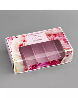 Коробка под 5 эклеров , кондитерская упаковка "Комплимент", 25,2 х 15 х 6,6 см арт. СМЛ-243899-1-СМЛ0010719092