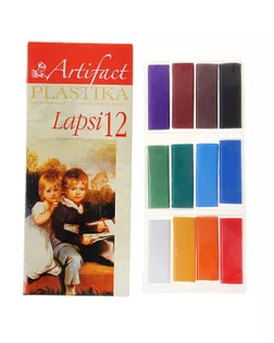 Пластика - полимерная глина набор LAPSI 12 классических цветов 240г арт. СМЛ-213837-1-СМЛ0001075473
