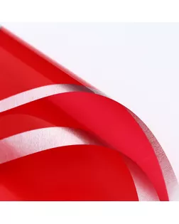 Пленка для цветов, "Серебряный кант", красный, 57х57±1 см арт. СМЛ-244168-1-СМЛ0010776656