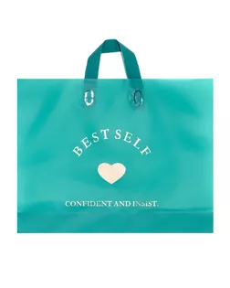 Пакет с петлевой ручкой зеленый 44 х 35 х 8 см  80 мкм арт. СМЛ-268362-1-СМЛ0010790737