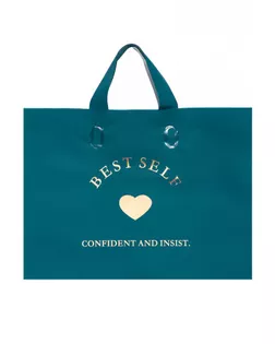 Пакет с петлевой ручкой синий 34 х 25 х 8 см  80 мкм арт. СМЛ-268365-1-СМЛ0010790741