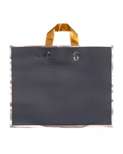 Пакет с петлевой ручкой черный 40 х 31 х 8 см 80 мкм арт. СМЛ-268371-1-СМЛ0010790747