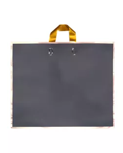 Пакет с петлевой ручкой черный 50 х 41 х 10 см 80 мкм арт. СМЛ-268375-1-СМЛ0010790752