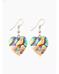 Серьги "Сердце моря" ракушка 5,5х2 см арт. СМЛ-280195-1-СМЛ0010792223