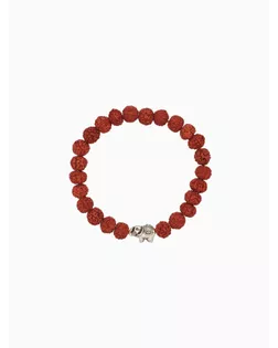 Браслет "Слоник" рудракша, длина 18 см арт. СМЛ-280230-1-СМЛ0010792263