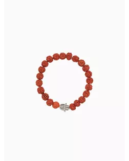 Браслет "Хамса" рудракша, длина 18 см арт. СМЛ-280231-1-СМЛ0010792264