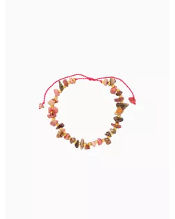 Браслет, длина 16 см, розовый, золотой арт. СМЛ-280437-1-СМЛ0010792278