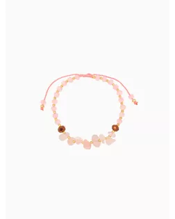 Браслет, длина 16 см, цв. розовый, золотой арт. СМЛ-280247-1-СМЛ0010792283