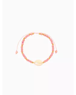 Браслет "Моана" камень пирит, длина 16 см, цв. розовый арт. СМЛ-280256-1-СМЛ0010792293