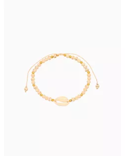 Браслет "Моана" камень пирит, длина 16 см, цв. белый арт. СМЛ-280257-1-СМЛ0010792294