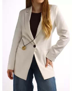 Портупея-чокер-кулон «Сердечко» кожа, трансформер, цвет золото, 150 см арт. СМЛ-273388-1-СМЛ0010830167