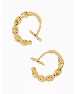 Клипсы «Тренд» кольцо переплетение, цвет золото арт. СМЛ-272739-1-СМЛ0010830191