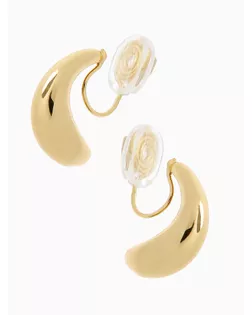 Клипсы «Тренд» капли, цвет золото арт. СМЛ-272740-1-СМЛ0010830192