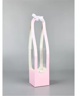 Коробка для цветов складная «Для тебя», 10 × 45 × 10 см арт. СМЛ-268737-1-СМЛ0010830781