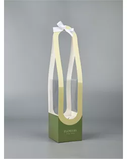 Коробка для цветов складная Flowers for you, 10 × 45 × 10 см арт. СМЛ-268739-1-СМЛ0010830783