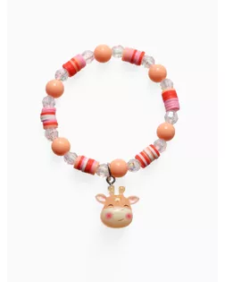 Браслет детский "Выбражулька" фимо с бусинами, жираф с бусинами, цветной арт. СМЛ-271711-1-СМЛ0010832191