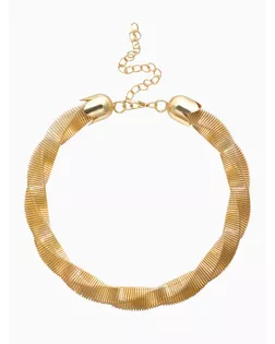 Чокер «Обруч» кручённый, цвет золото арт. СМЛ-278516-1-СМЛ0010876914