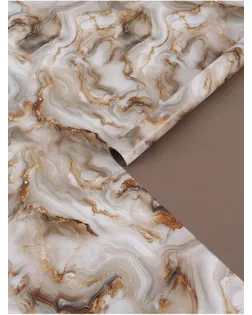 Бумага упаковочная глянцевая двухсторонняя «Мрамор», 70 × 100 см арт. СМЛ-281744-1-СМЛ0010889812